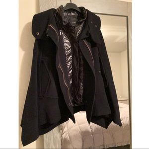 Cape with Removable Vest by Kai-Aakmann, Dark Navy